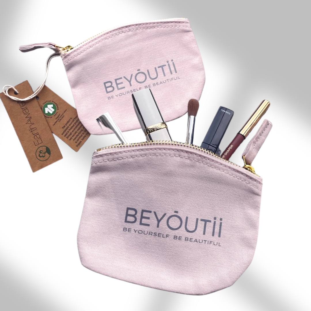 BEYOUTii Kosmetiktasche Organic Cotton / Bio-Baumwolle - rosé