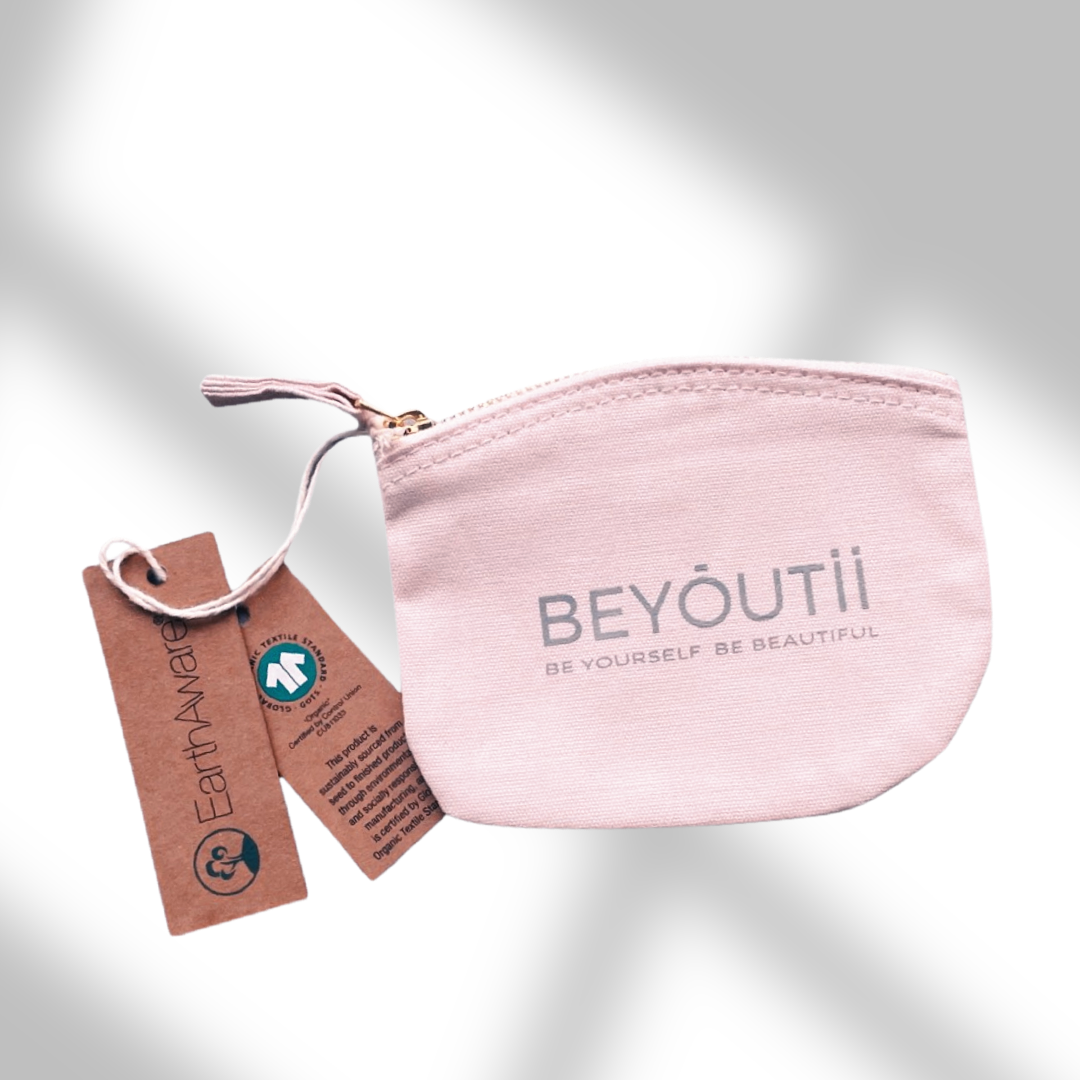 BEYOUTii Kosmetiktasche Organic Cotton / Bio-Baumwolle - rosé